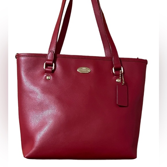 Coach Bags Coach Red Tote Bag Poshmark